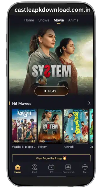 Alight Motion Mod APK 15 tv shows and series castle